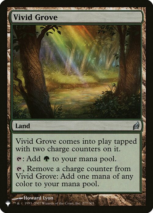 Vivid Grove Card Front