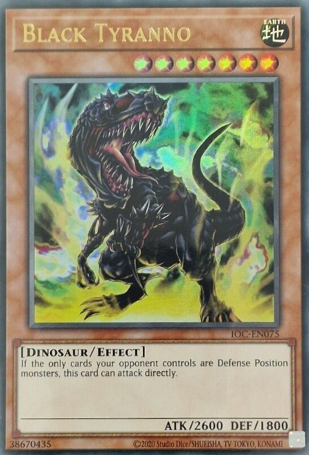 Black Tyranno Card Front