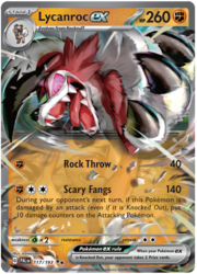 Lycanroc ex [Rock Throw | Scary Fang]