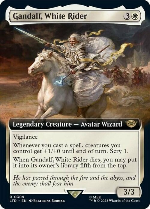 Gandalf, White Rider Card Front