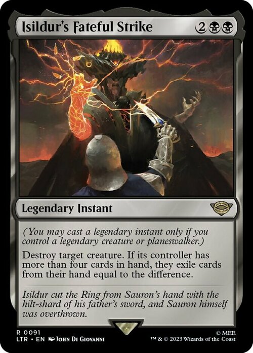 Isildur's Fateful Strike Card Front