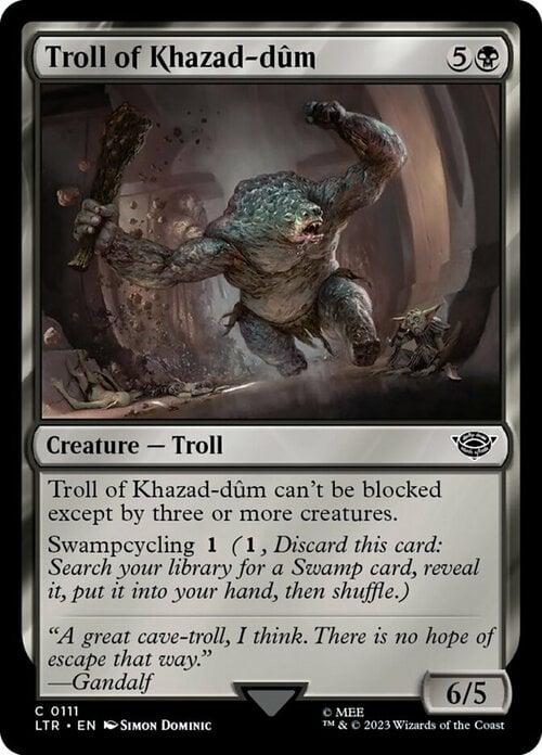 Troll of Khazad-dûm Card Front