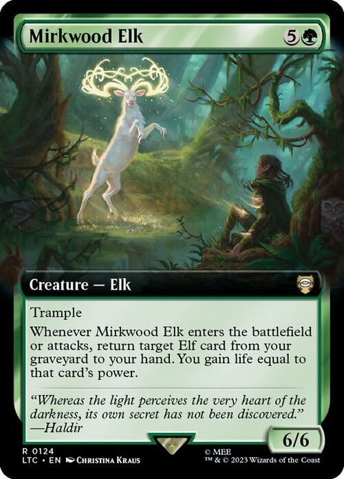 Mirkwood Elk Card Front