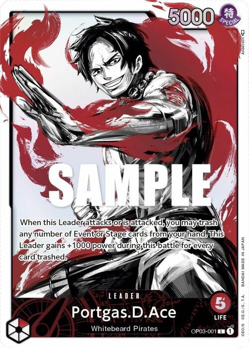 Portgas.D.Ace Card Front