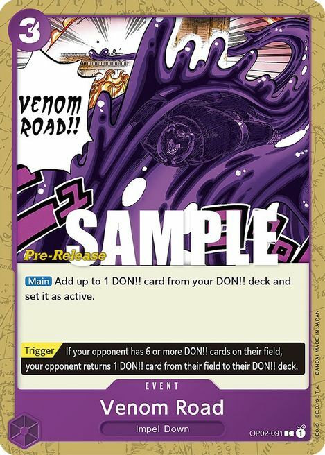 Venom Road Card Front