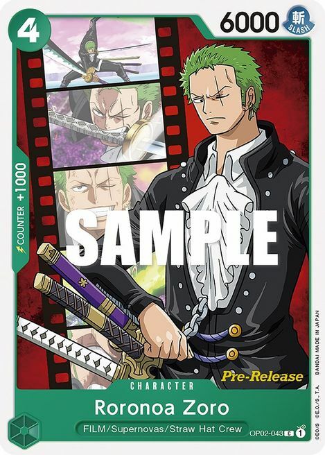 Roronoa Zoro Card Front