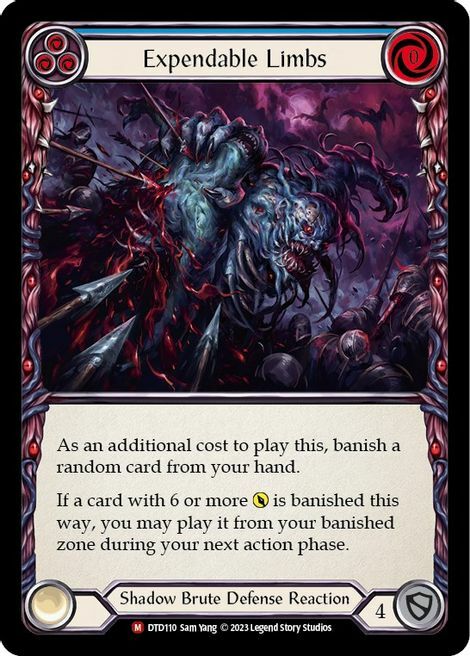 Expendable Limbs Card Front