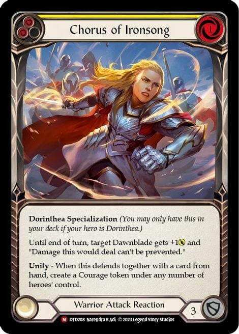 Chorus of Ironsong Card Front