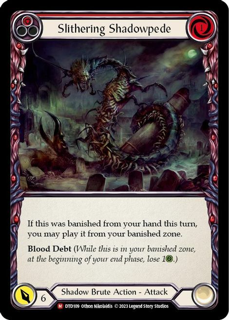 Slithering Shadowpede Card Front