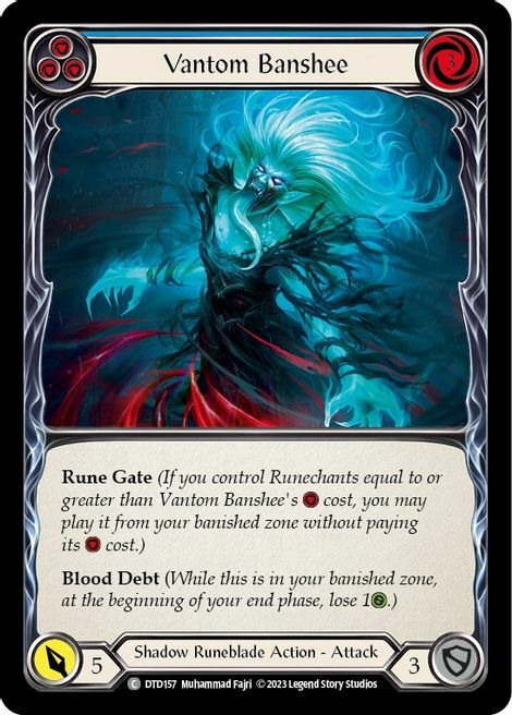 Vantom Banshee - Blue Card Front