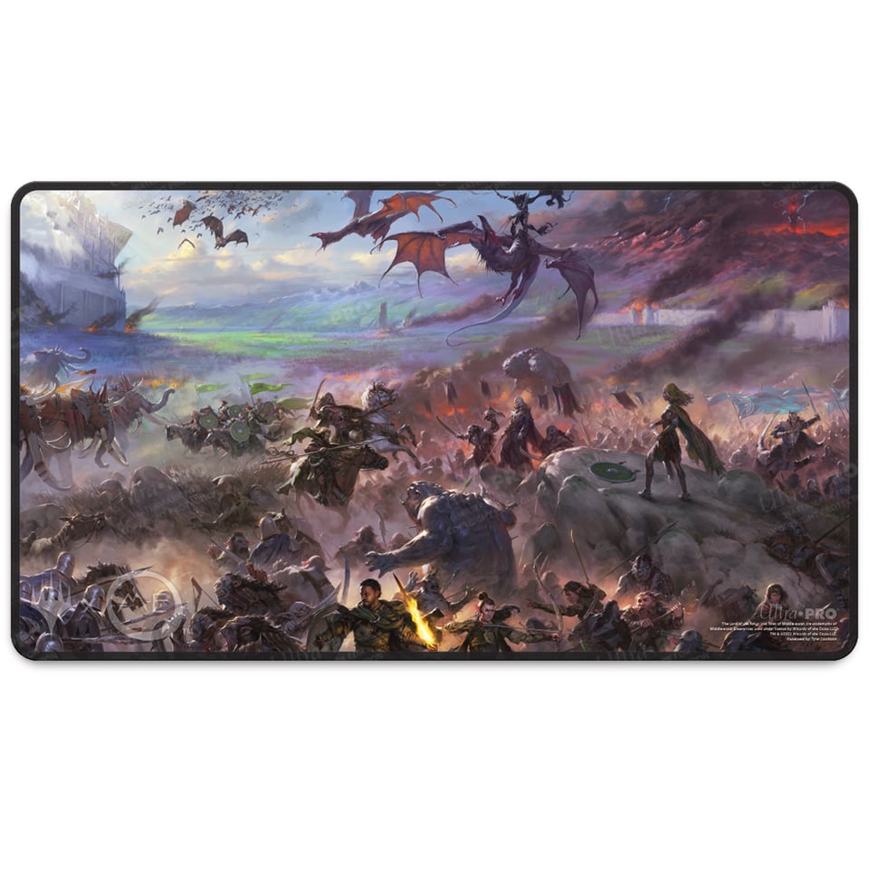 The Lord of the Rings: Tales of Middle-earth| Borderless Scene Black Stitched Playmat