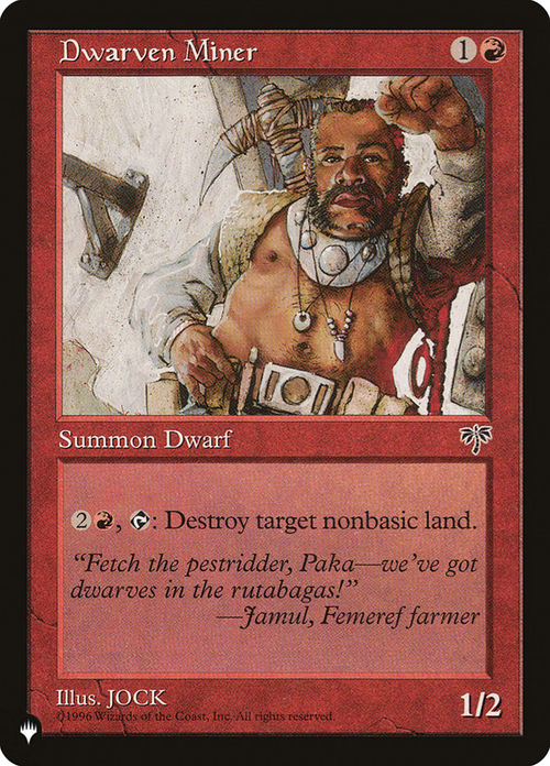 Dwarven Miner Card Front