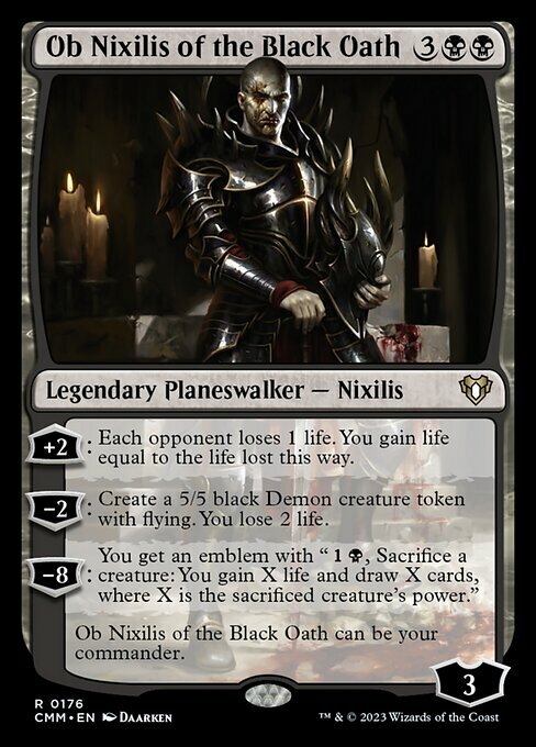 Ob Nixilis of the Black Oath Card Front