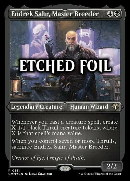 Endrek Sahr, Master Breeder Card Front