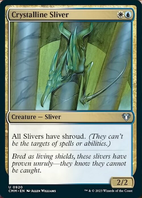 Crystalline Sliver Card Front