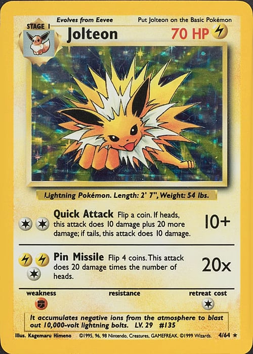 Jolteon Card Front