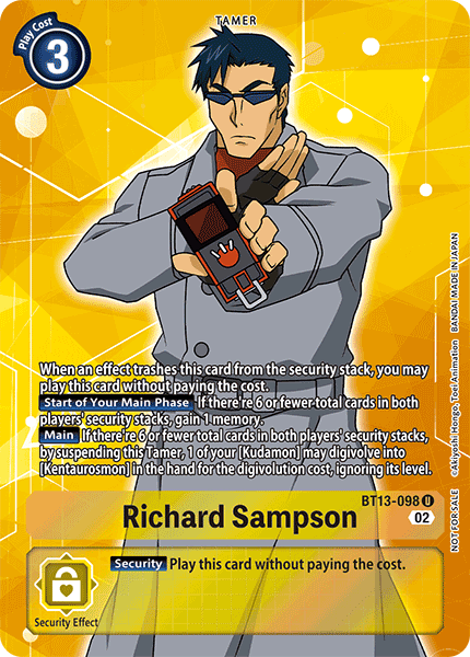 Richard Sampson Card Front