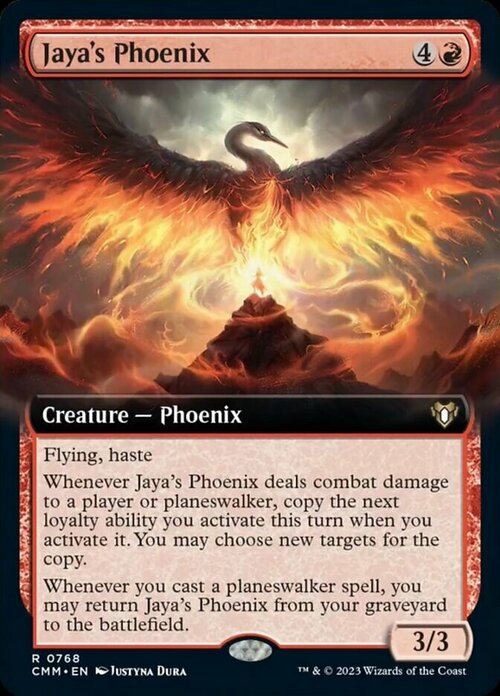 Jaya's Phoenix Card Front