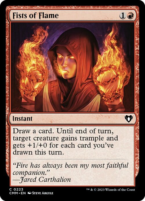 Fists of Flame Card Front