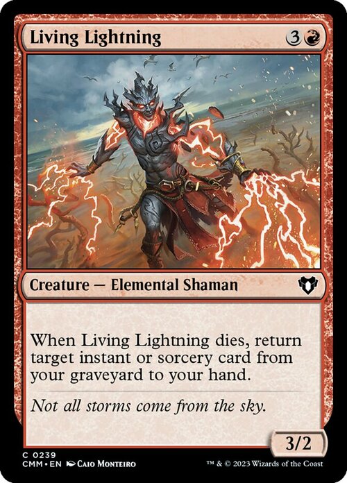 Living Lightning Card Front