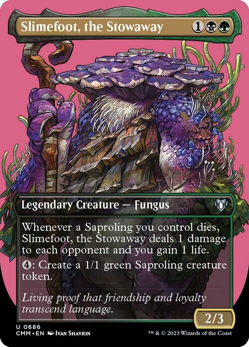 Slimefoot, the Stowaway Card Front