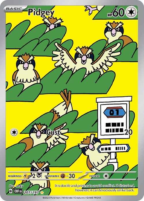 Pidgey Card Front