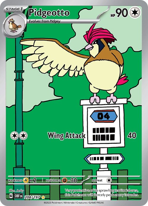 Pidgeotto Card Front