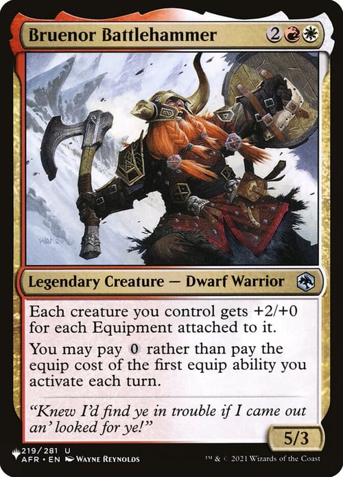 Bruenor Battlehammer Card Front