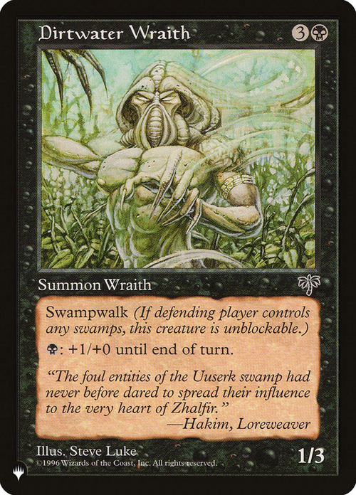 Dirtwater Wraith Card Front