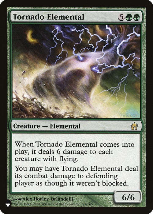 Tornado Elemental Card Front