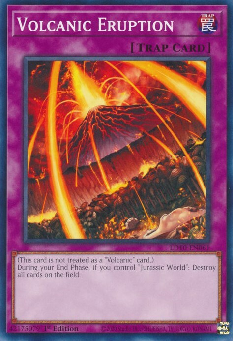 Volcanic Eruption Card Front