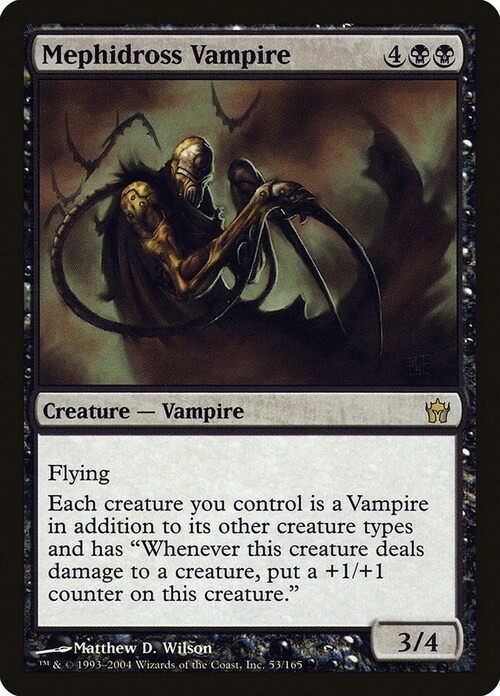 Mephidross Vampire Card Front