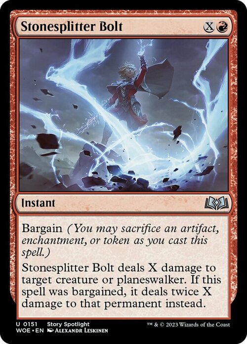 Stonesplitter Bolt Card Front