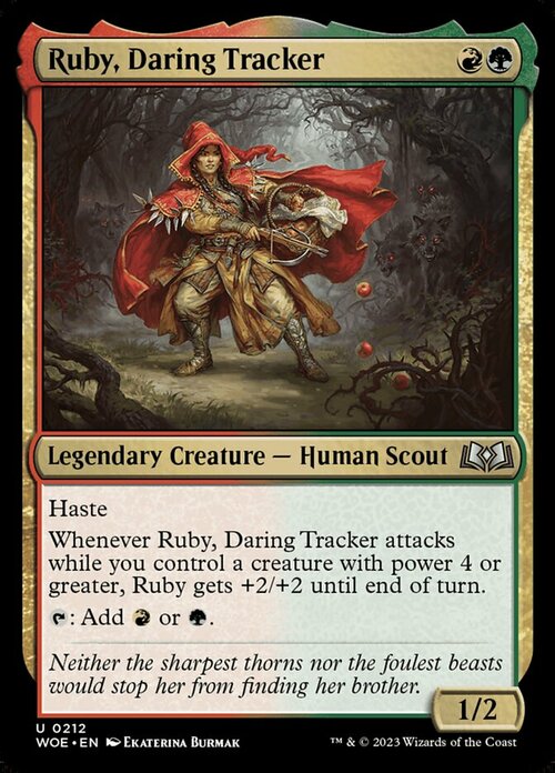 Ruby, Daring Tracker Card Front