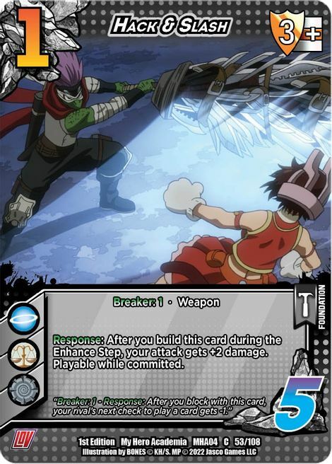 Hack & Slash Card Front