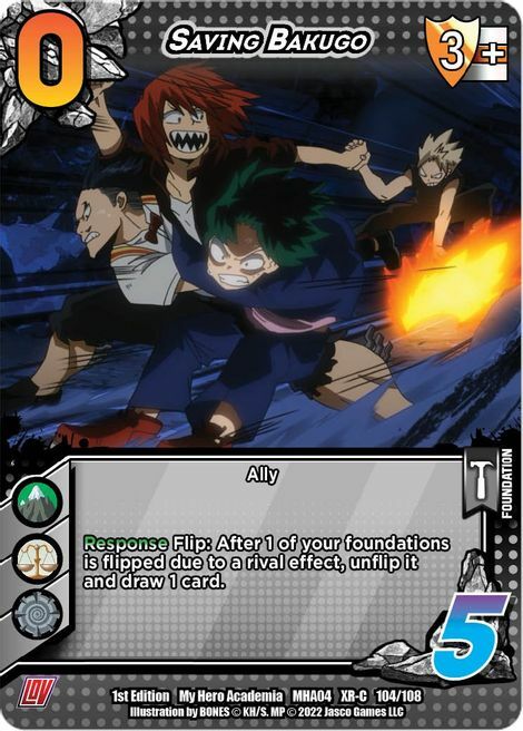 Saving Bakugo Card Front