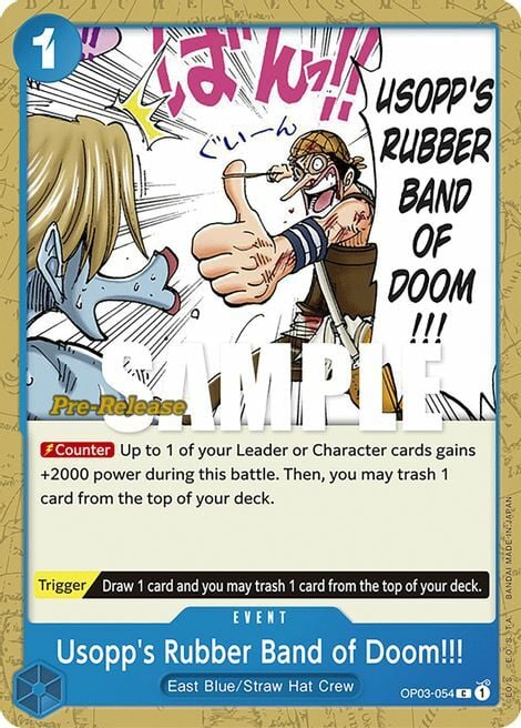 Usopp's Rubber Band of Doom!!! Card Front