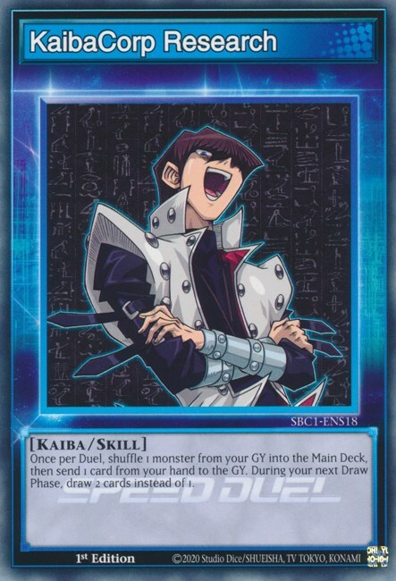 KaibaCorp Research Card Front