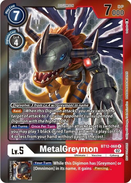 MetalGreymon Card Front