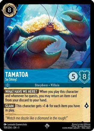 Tamatoa - So Shiny! Card Front