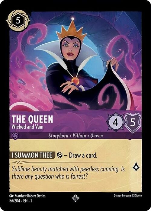 The Queen - Wicked and Vain Card Front