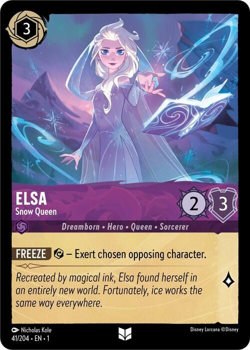 Elsa - Snow Queen Card Front