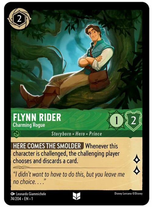 Flynn Rider - Charming Rogue Card Front