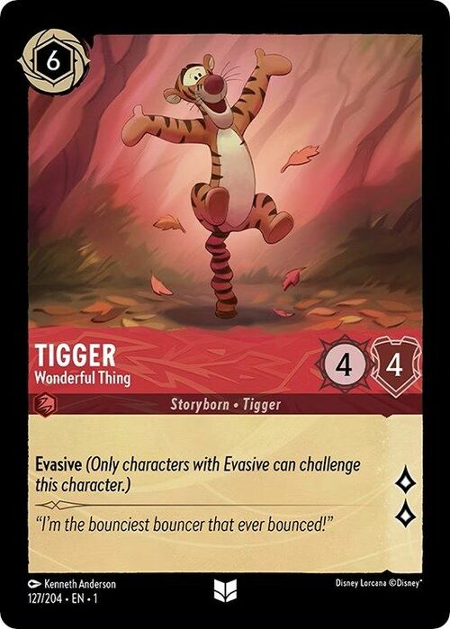 Tigger - Wonderful Thing Card Front