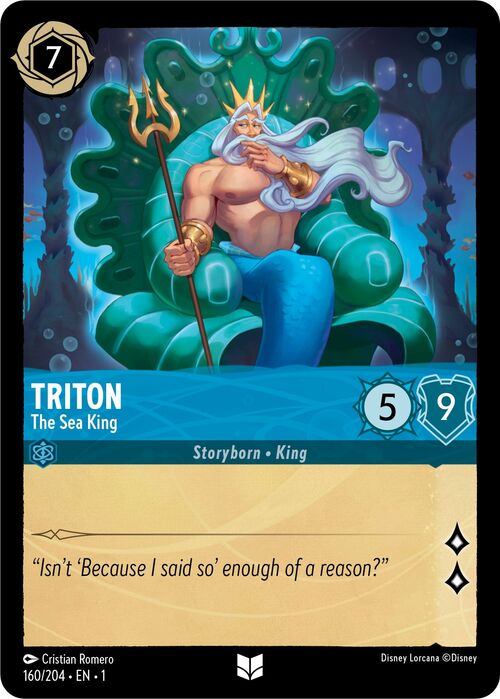 Triton - The Sea King Card Front