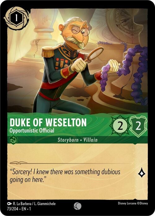 Duke of Weselton - Opportunistic Official Card Front