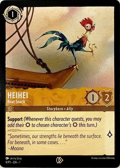 Heihei - Boat Snack Card Front