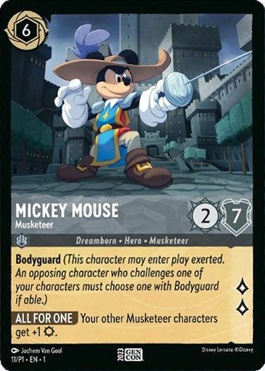 Mickey Mouse - Musketeer Card Front