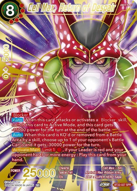 Cell Max, Return of Despair Card Front