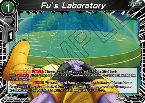 Fu's Laboratory Card Front